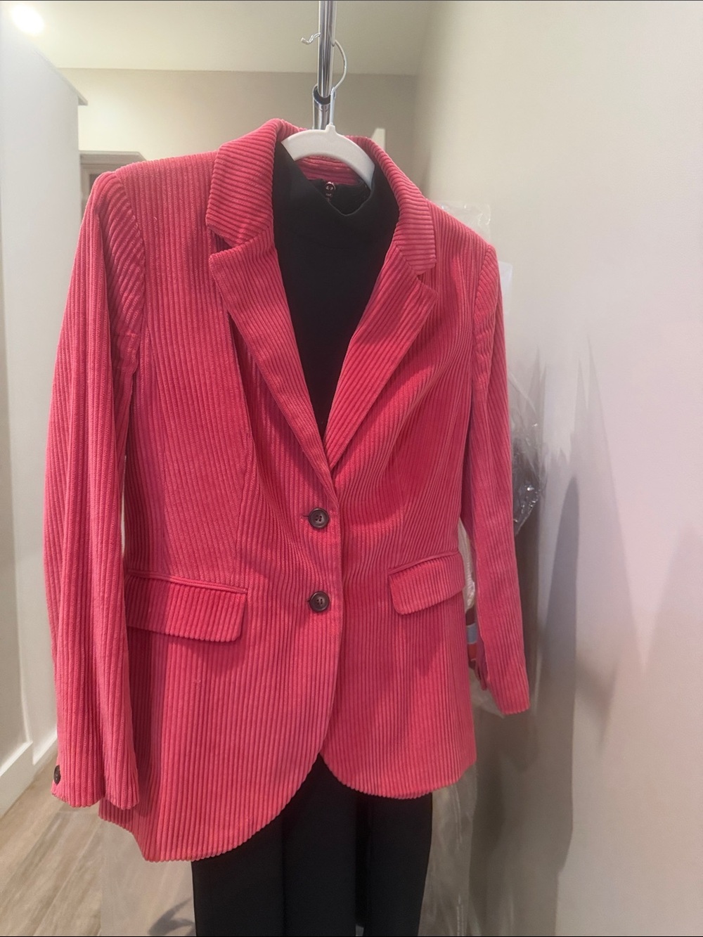 1901 Pink Corduroy Tailored Blazer
